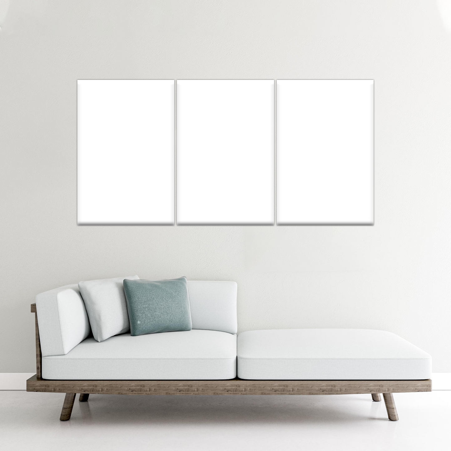 Toile murale de salon en 3 parties