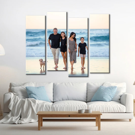 Personalisierte Geteilte Leinwanddrucke, 4-teilig, 102 x 120 cm