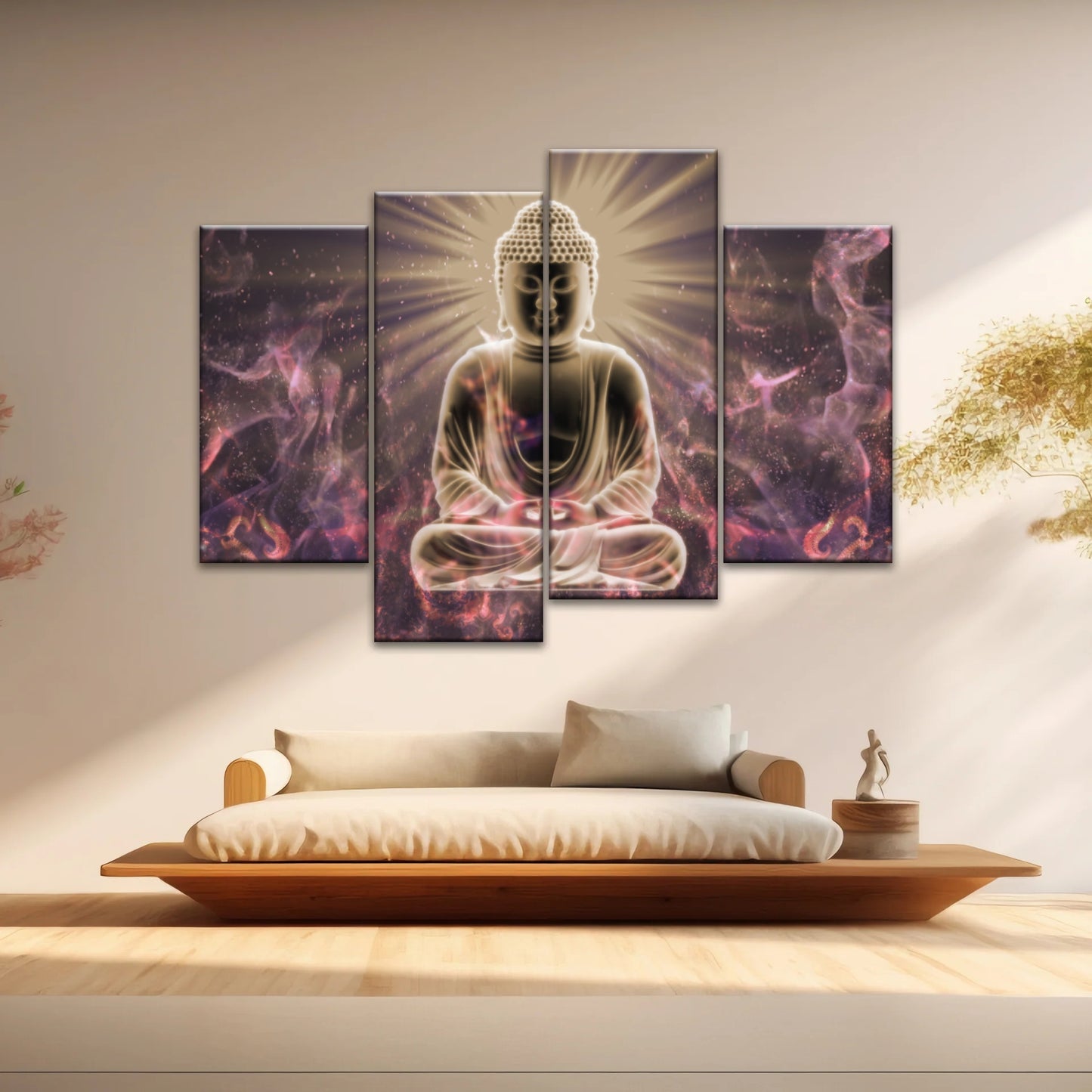 Bouddha assis en méditation Décoration murale Bouddha assis en méditation Décoration murale