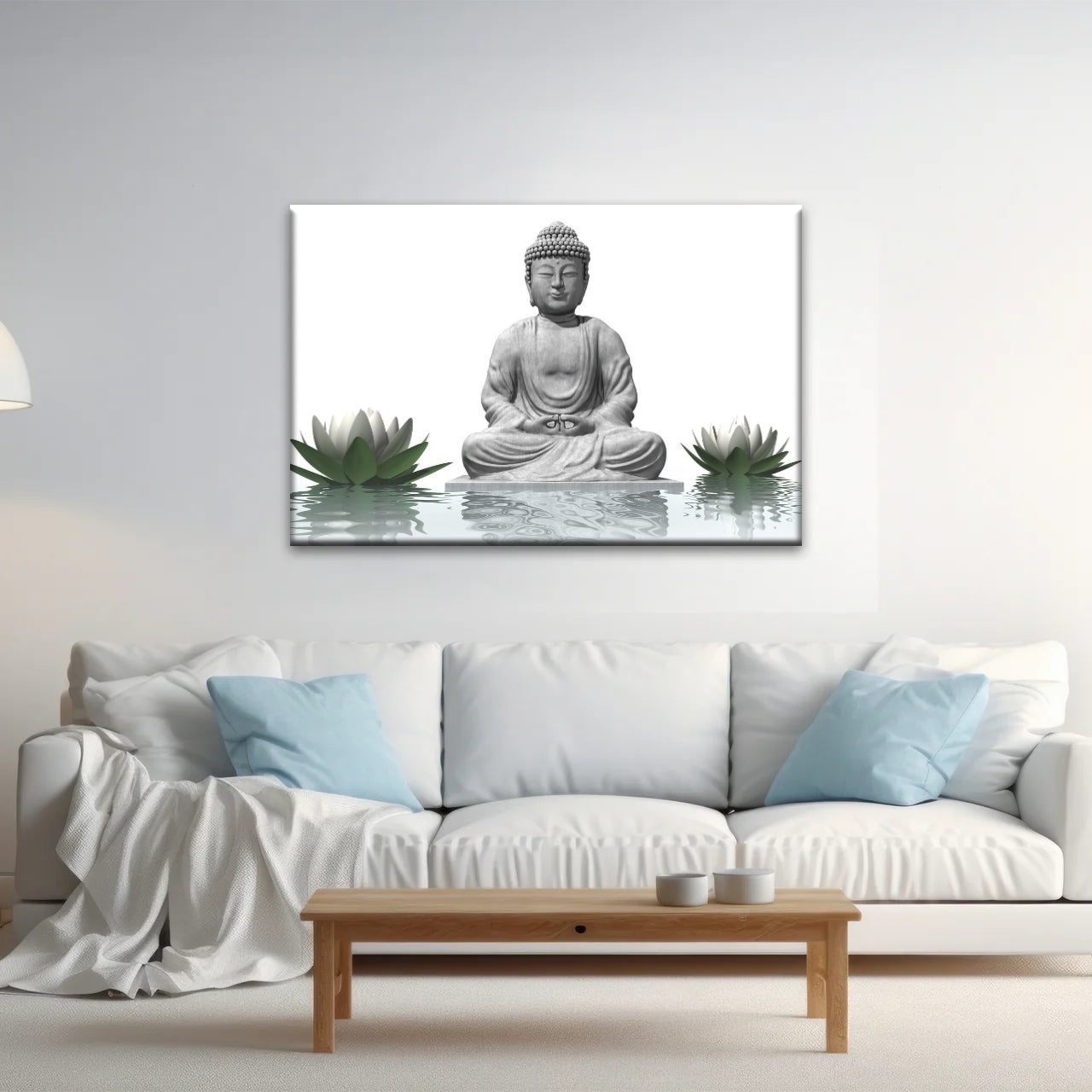 Sculpture de Bouddha assis Religion Bouddha Toile Art mural