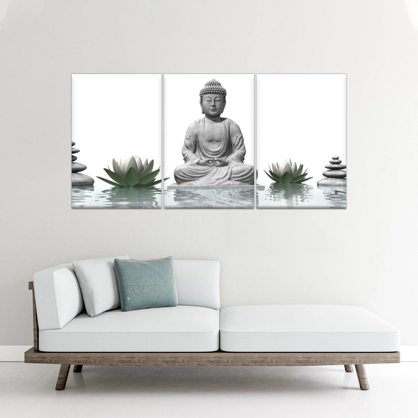 Sculpture de Bouddha assis Religion Bouddha Toile Art mural