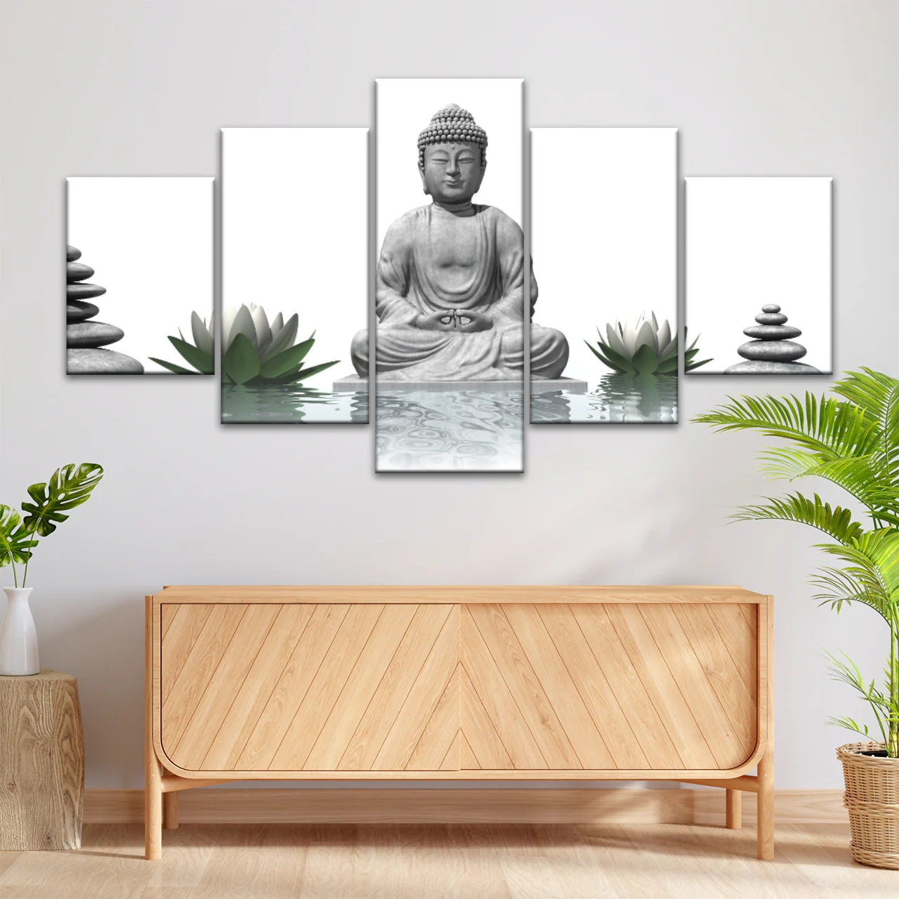 Sculpture de Bouddha assis Religion Bouddha Toile Art mural