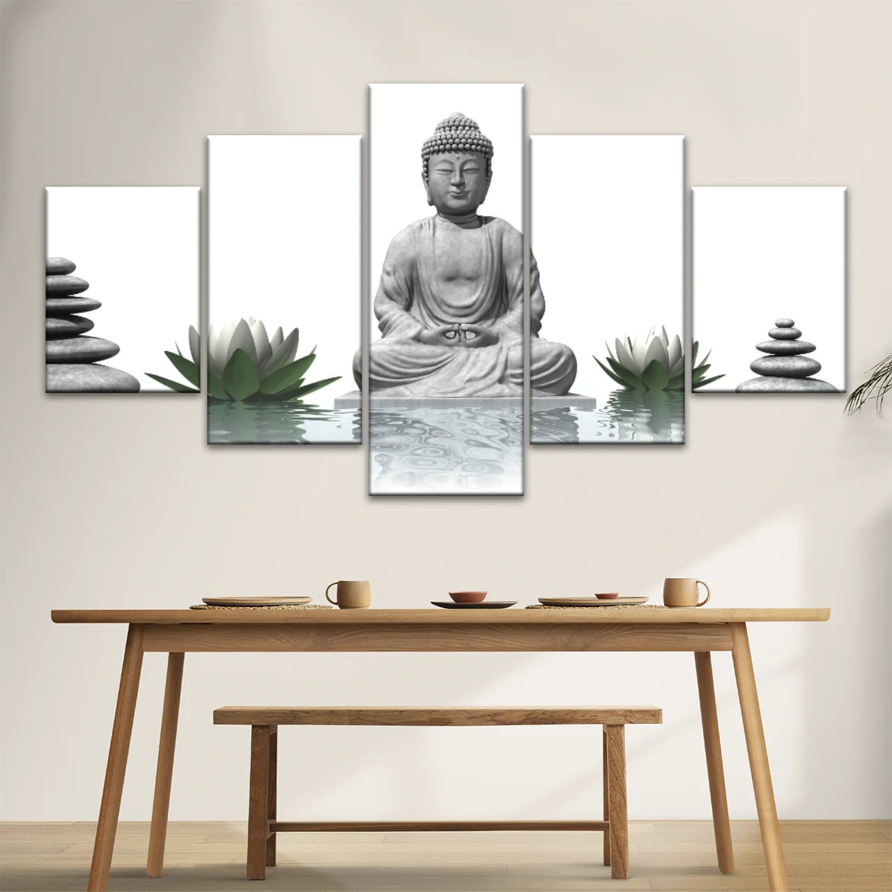 Sculpture de Bouddha assis Religion Bouddha Toile Art mural