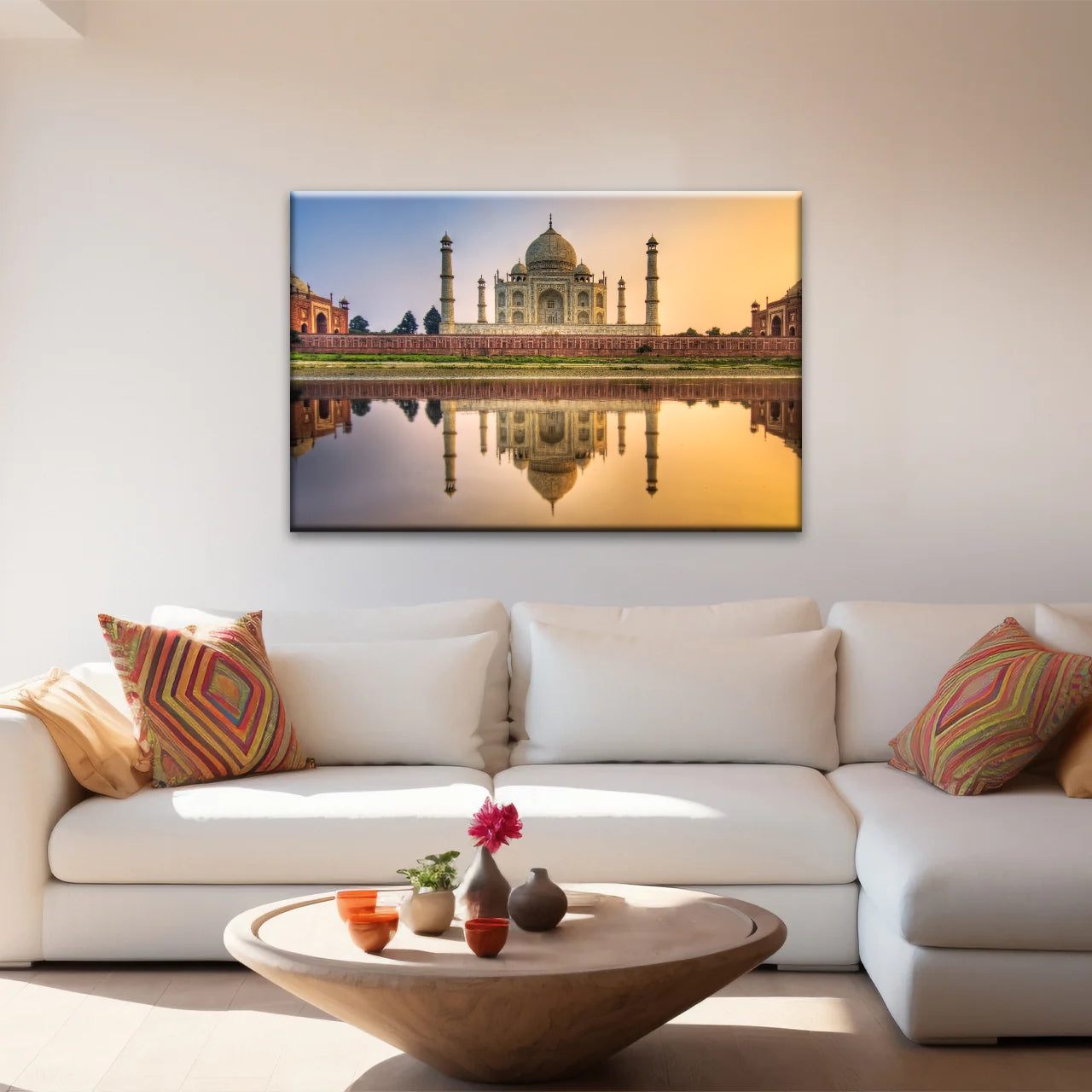 Taj Mahal in Indien in der Abenddämmerung Hinduismus Wandkunst