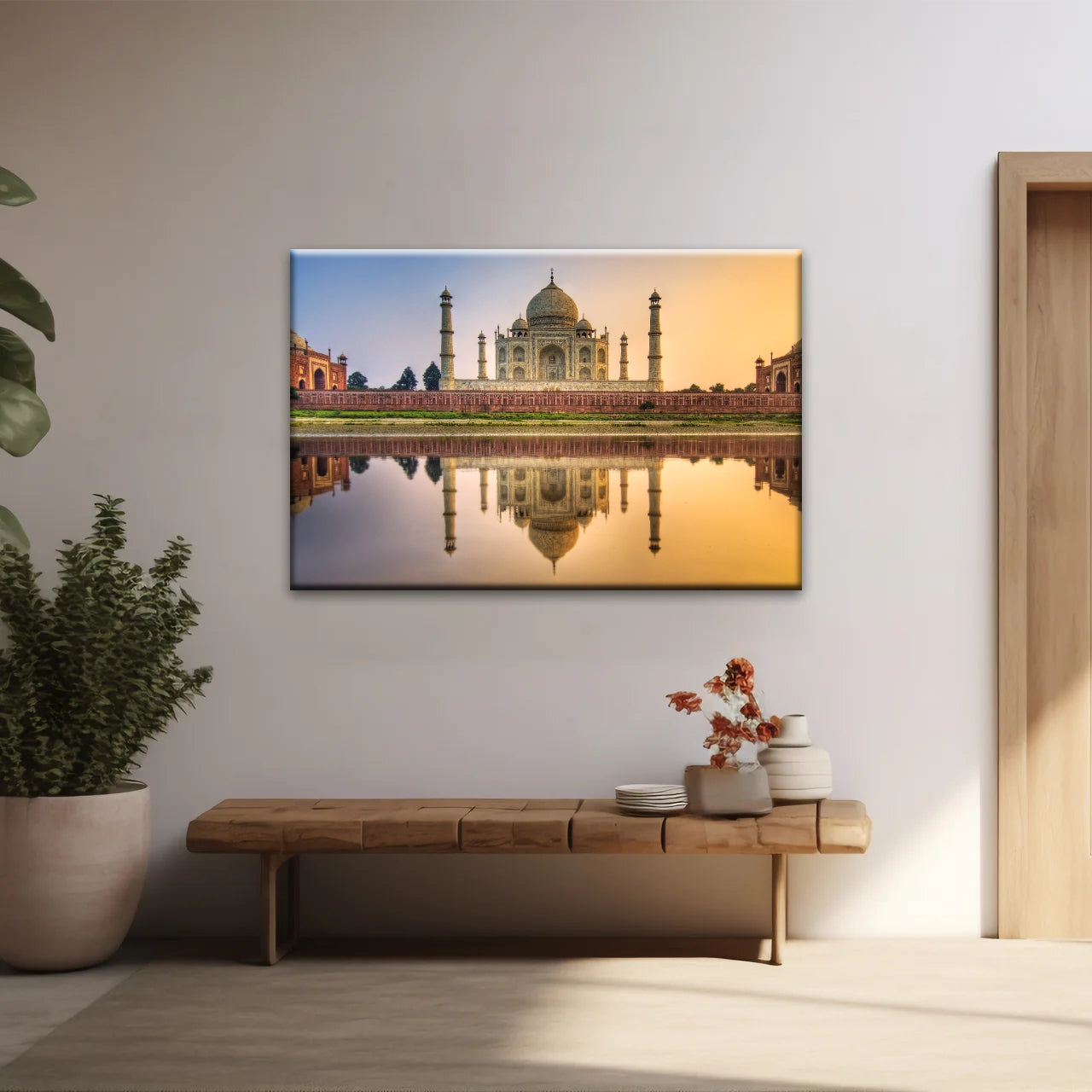 Taj Mahal in Indien in der Abenddämmerung Hinduismus Wandkunst