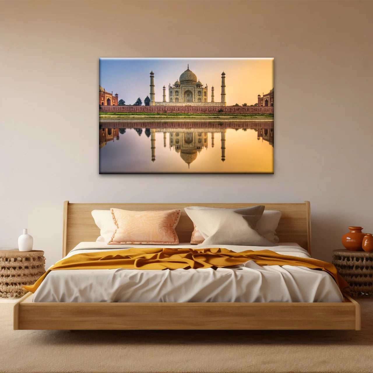 Taj Mahal in Indien in der Abenddämmerung Hinduismus Wandkunst