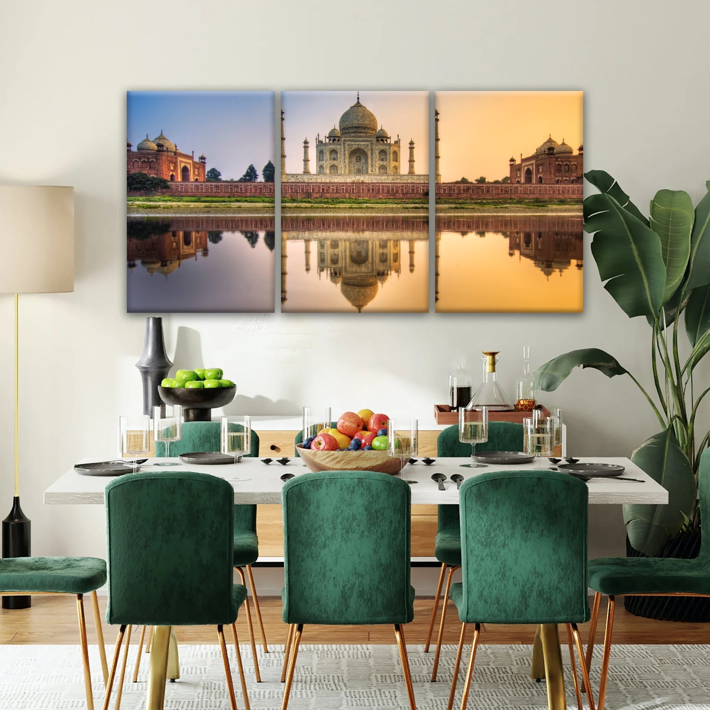 Taj Mahal in Indien in der Abenddämmerung Hinduismus Wandkunst