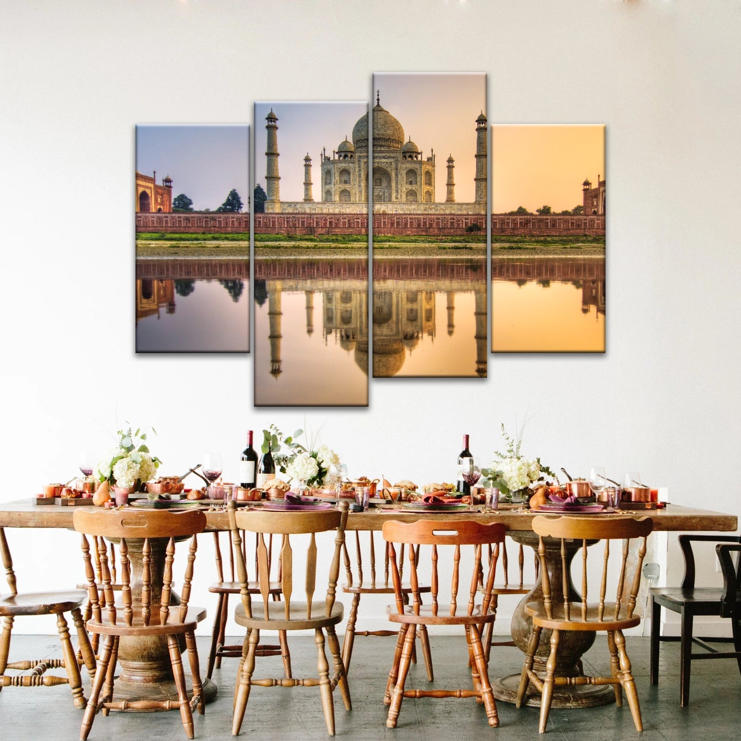 Taj Mahal in Indien in der Abenddämmerung Hinduismus Wandkunst