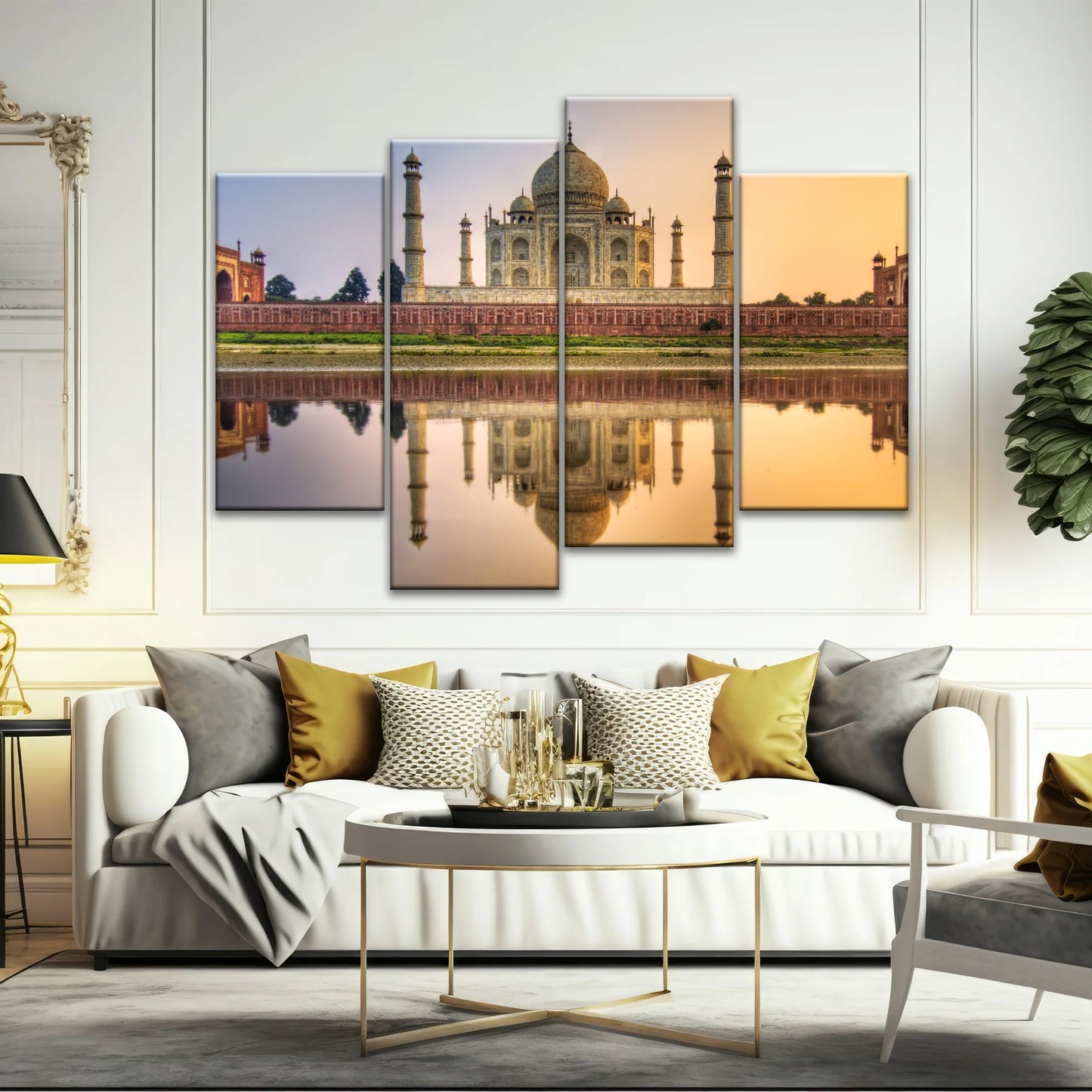 Taj Mahal in Indien in der Abenddämmerung Hinduismus Wandkunst