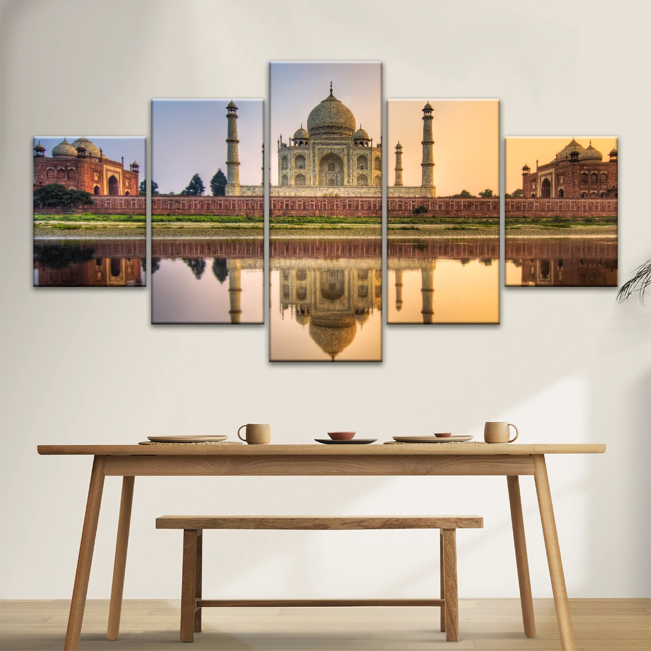 Taj Mahal in Indien in der Abenddämmerung Hinduismus Wandkunst