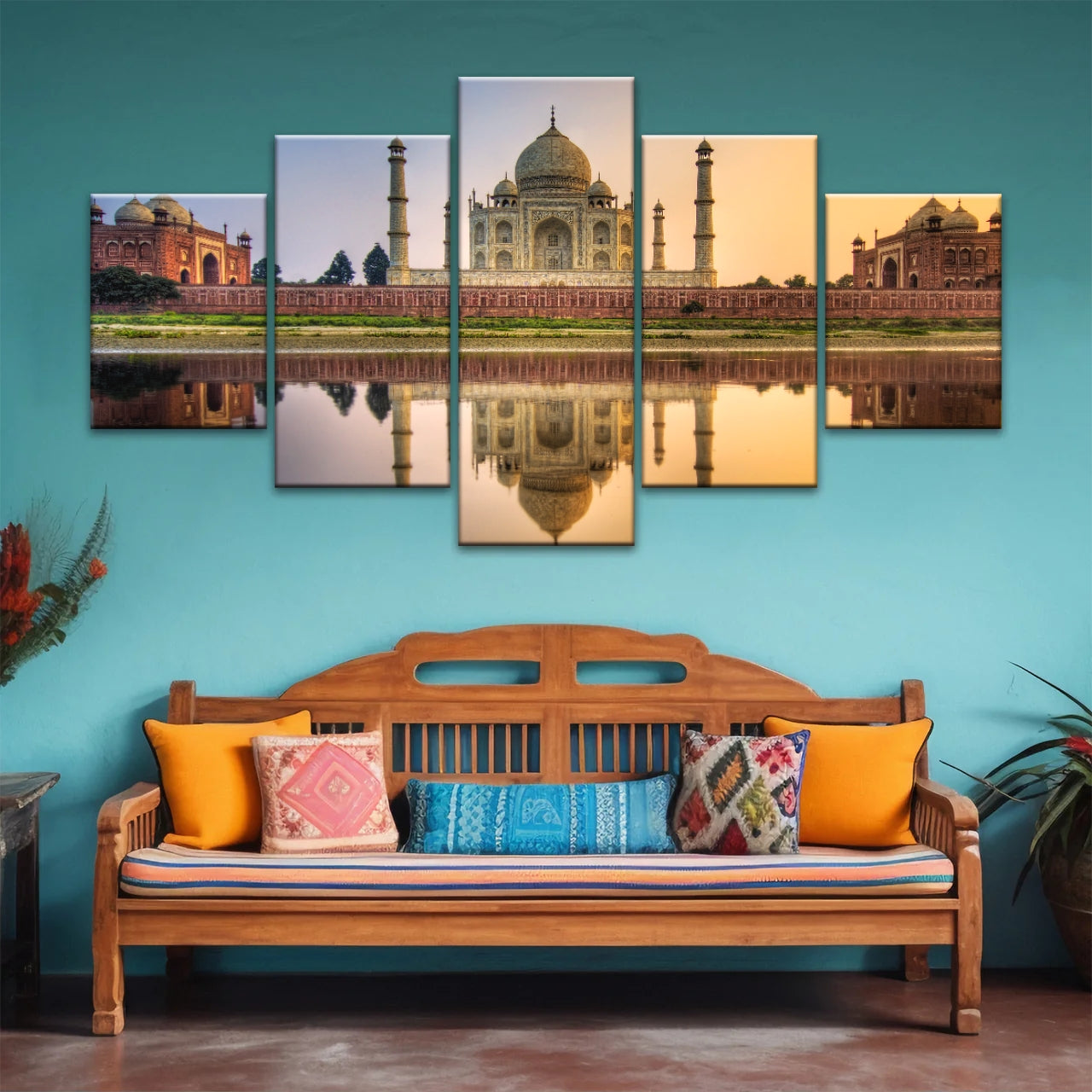 Taj Mahal in Indien in der Abenddämmerung Hinduismus Wandkunst