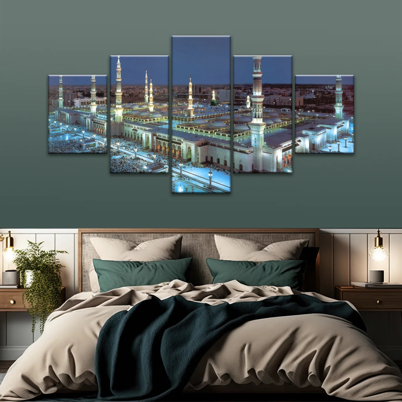 Die schönsten Moscheen der Welt - Masjid Al Nabawi in Medinah, Saudi-Arabien, islamisches Dekor
