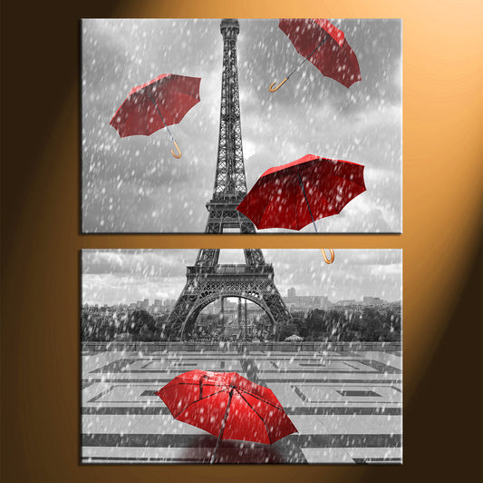 Impressions sur toile personnalisées divisées en 2 panneaux, cadres portrait