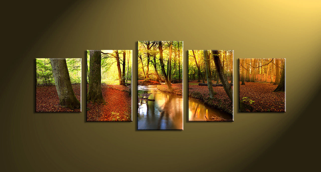 Personalisierte 5-teilige Geteilte Leinwanddrucke, 60x150cm (groß)