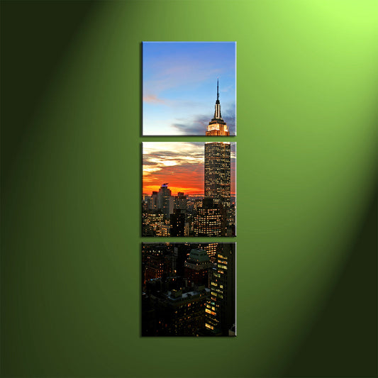 Personalisierte Leinwanddrucke 3-teilige Rahmen Quadratisches Hochformat