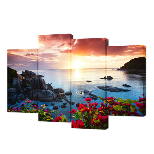 Split Canvas Prints 4 Piece Canvas Art 28x47"(70x120cm)
