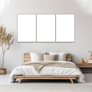 3-teiliges Wandbild auf Leinwand fürs Schlafzimmer