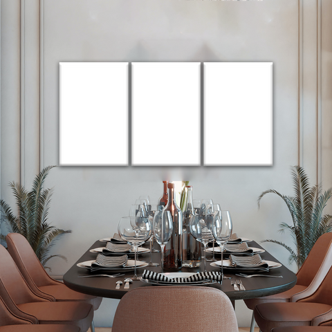 3 Piece Diningroom Canvas Wall Decor