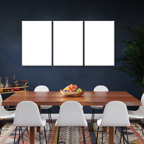 3 Piece Diningroom Photo Canvas