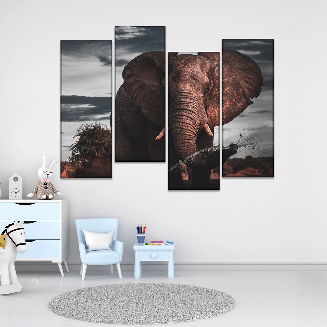 Personalisierte Geteilte Leinwanddrucke, 4-teilig, 102 x 120 cm