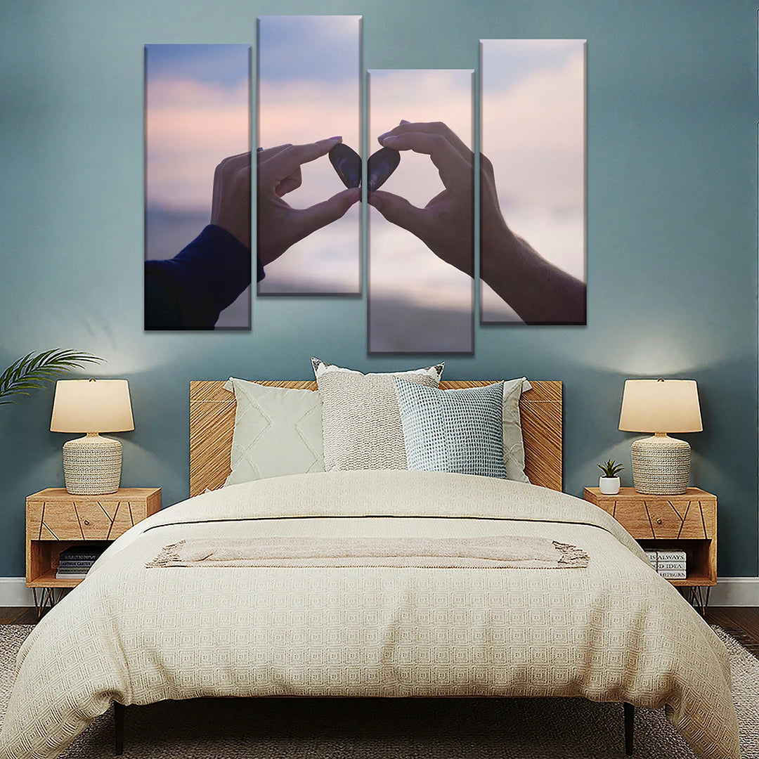 Personalisierte Geteilte Leinwanddrucke, 4-teilig, 102 x 120 cm