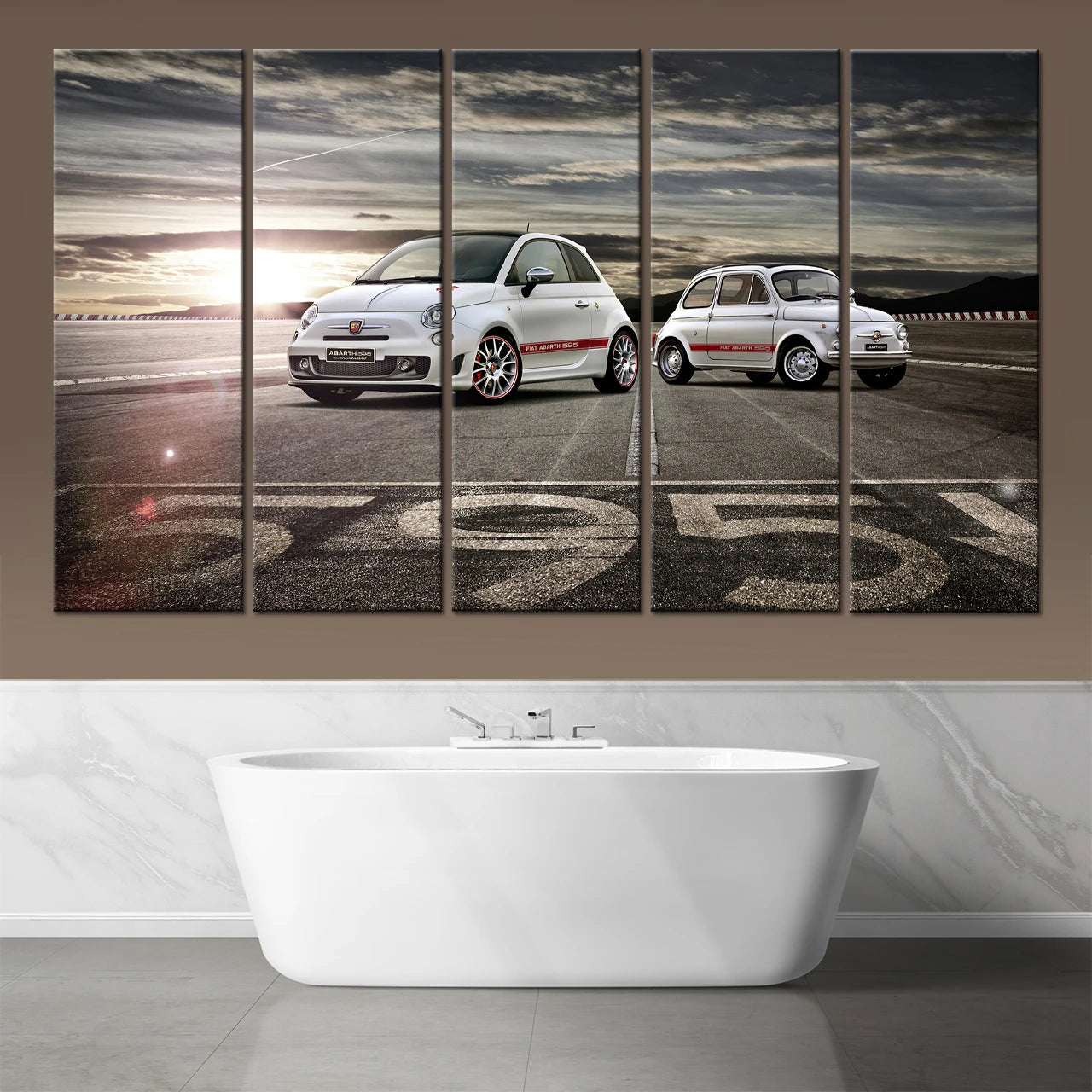 Leinwand Personalisiert 5-teiliges Leinwandbild 80 x 150 cm (extragroß)