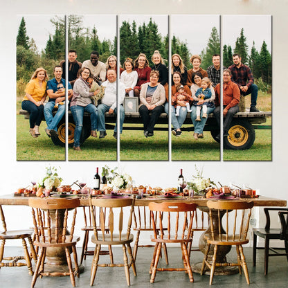 Leinwand Personalisiert 5-teiliges Leinwandbild 80 x 150 cm (extragroß)