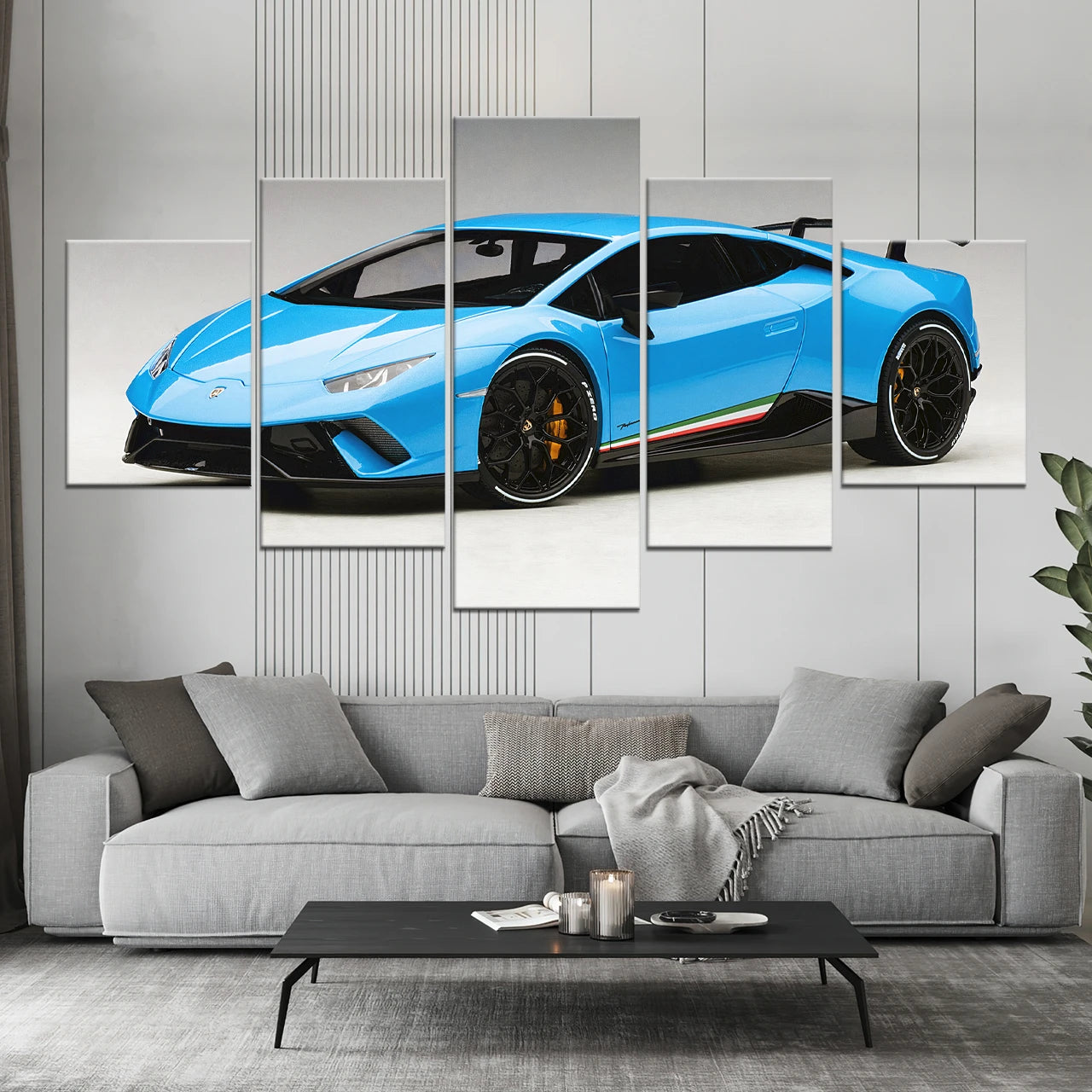 Personalisierte 5-teilige geteilte Leinwanddrucke 80 x 150 cm (groß)