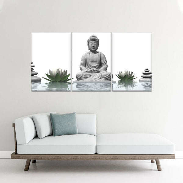 Sculpture de Bouddha assis Religion Bouddha Toile Art mural
