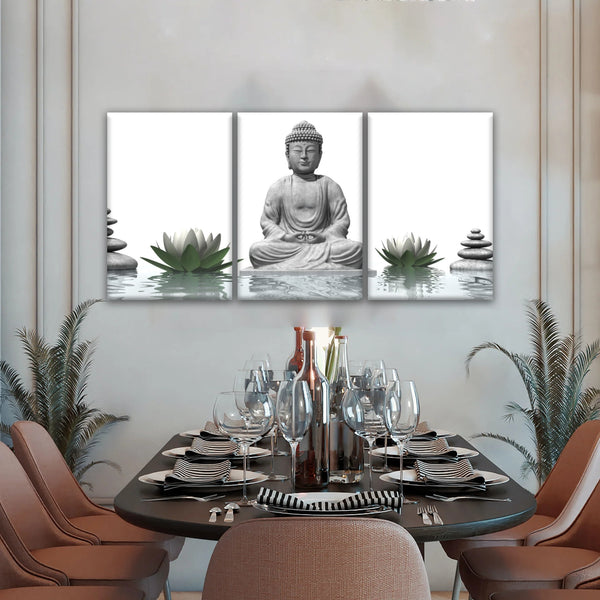 Sculpture de Bouddha assis Religion Bouddha Toile Art mural