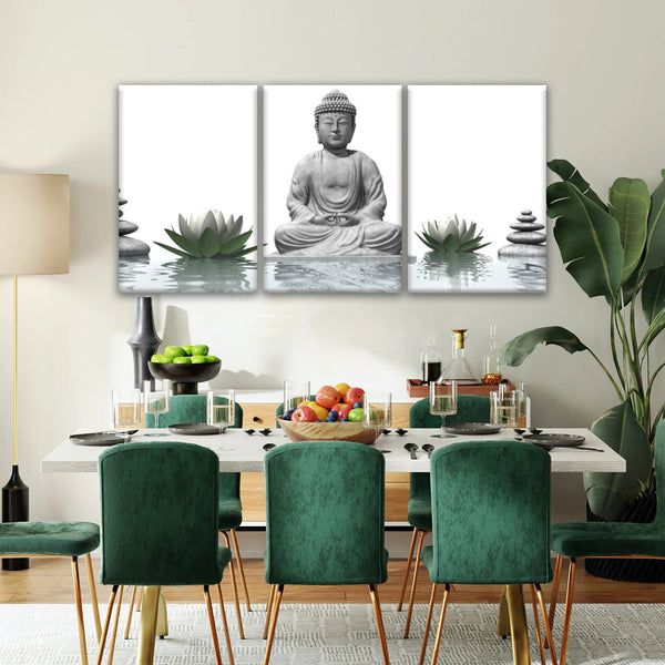 Sculpture de Bouddha assis Religion Bouddha Toile Art mural