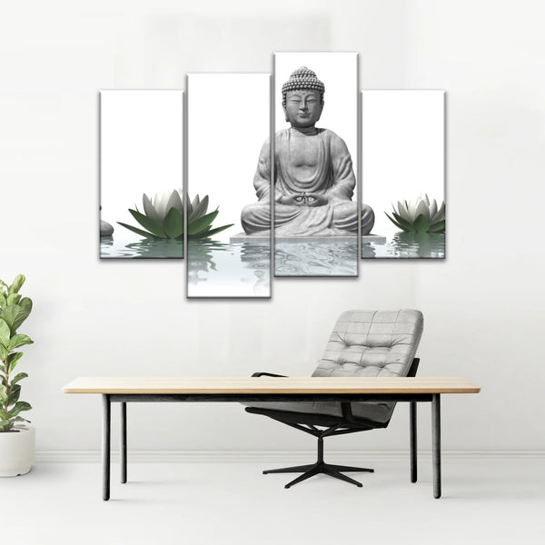 Sculpture de Bouddha assis Religion Bouddha Toile Art mural