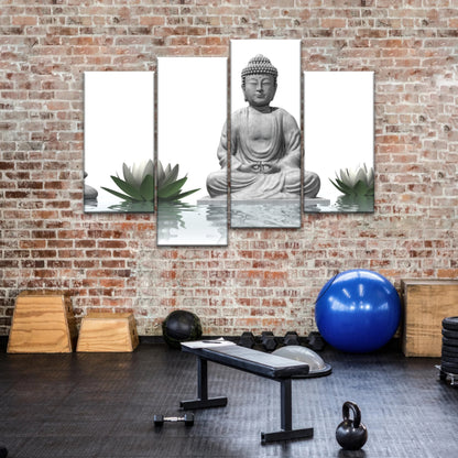 Sculpture de Bouddha assis Religion Bouddha Toile Art mural