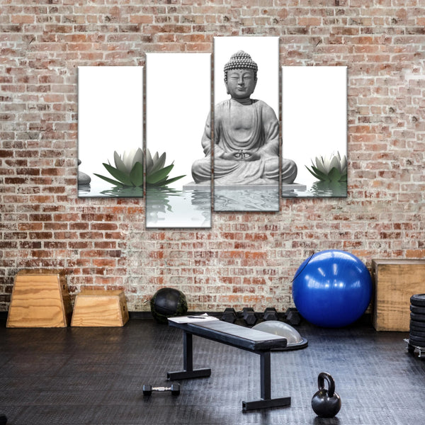 Sculpture de Bouddha assis Religion Bouddha Toile Art mural