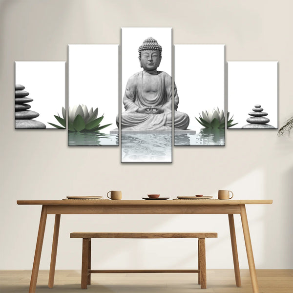 Sculpture de Bouddha assis Religion Bouddha Toile Art mural