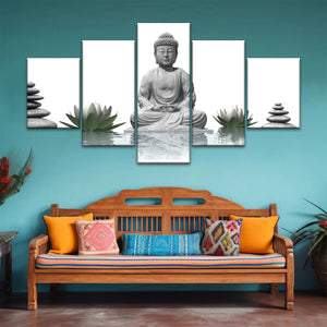 Sculpture de Bouddha assis Religion Bouddha Toile Art mural