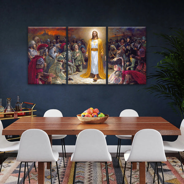 Soldiers of Jesus Christ Praying Before The Lord For Sins Committed Jesus Wall Decor