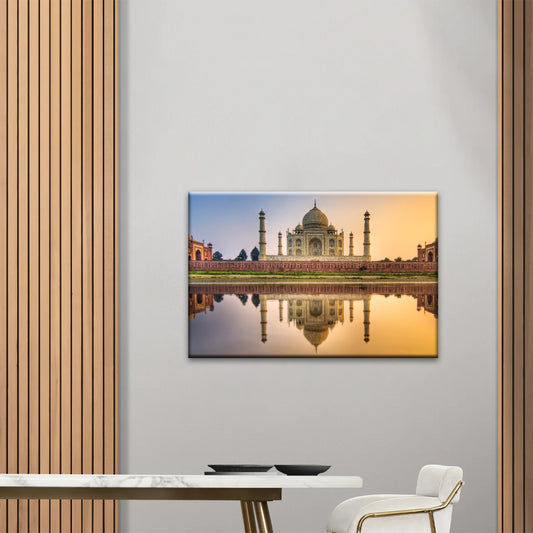 Taj Mahal en Inde au crépuscule Art mural hindou