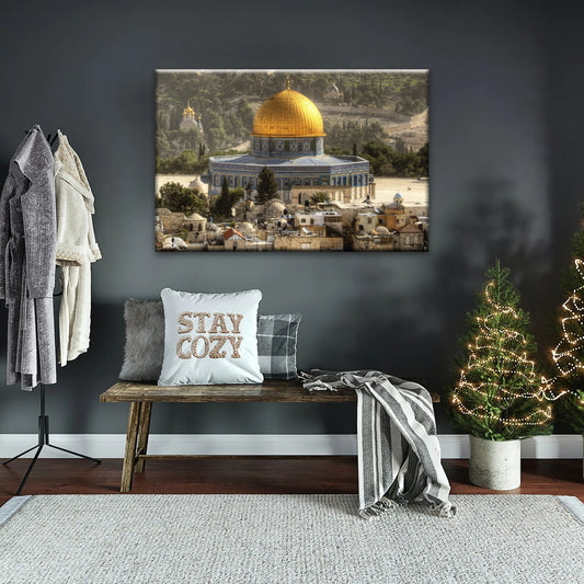 Felsendom in Jerusalem Israel Islamische Wandkunst Leinwand