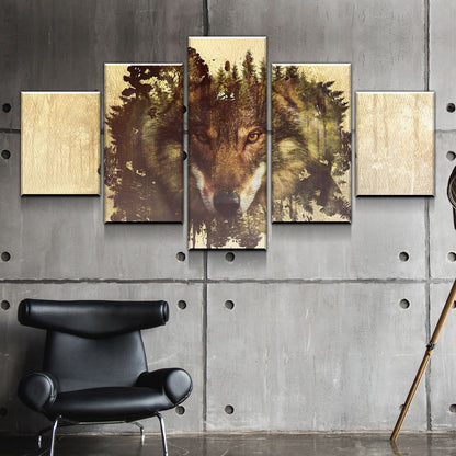 Impressions sur toile personnalisées en 5 panneaux