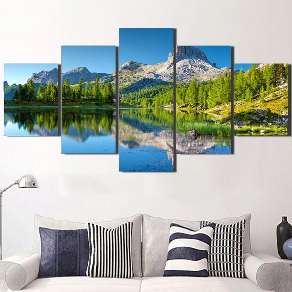 Custom Split Canvas Prints 5 Panel Canvas Art 24x44" (Medium)