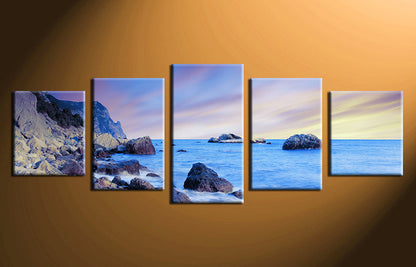 Personalisierte 5-teilige Geteilte Leinwanddrucke, 60x150cm (groß)