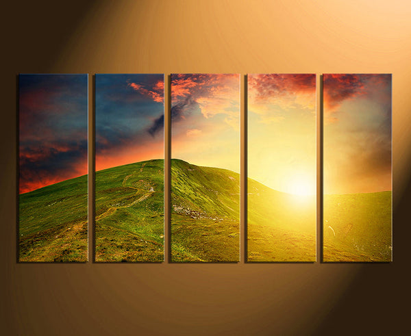 Leinwand Personalisiert 5-teiliges Leinwandbild 80 x 150 cm (extragroß)