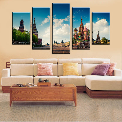 Impressions sur toile personnalisées en 5 panneaux