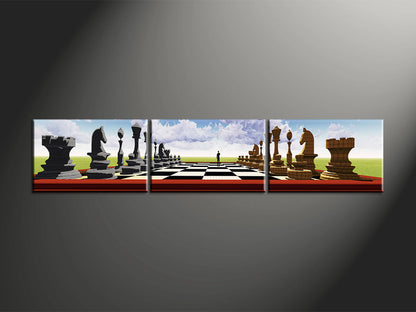Impressions sur toile personnalisées divisées en 3 cadres paysage