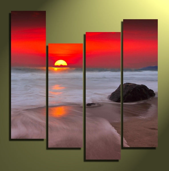 Custom Split Canvas Prints 4 Pieces Canvas Frames 40x47"(102x120cm)