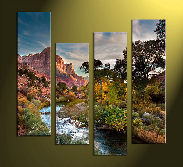 Custom Split Canvas Prints 4 Pieces Canvas Frames 40x47"(102x120cm)