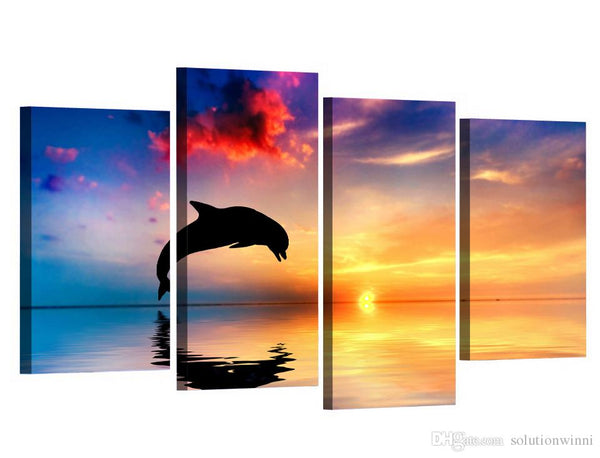 Custom Split Canvas Prints 4 Panels Canvas Frames 39x47"(99x120cm)