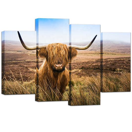 Leinwand Personalisiert, 4-teiliges Leinwandbild, 90 x 120 cm