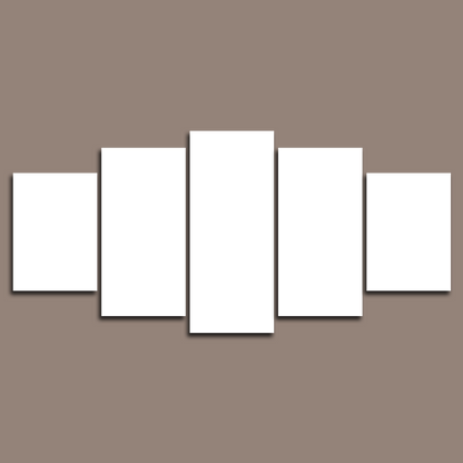 Custom 5 Piece Split Canvas Prints 24x50" (Medium)